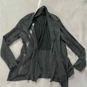 COVINGTON Gray Knit High Low Front Cardigan XL